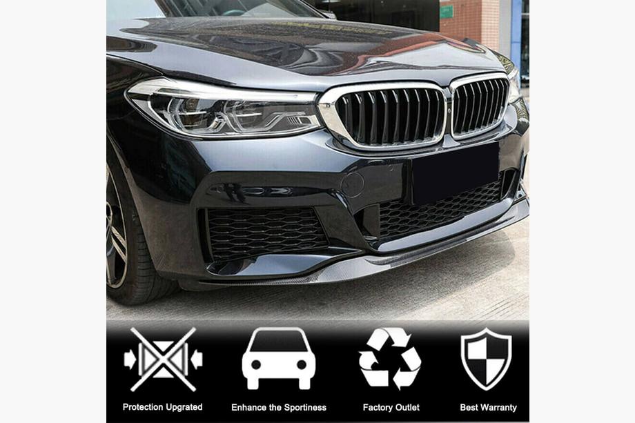 BMW 6-serie G32 2017– Frontläpp till främre stötfångare (för M-Sport 2017-2020, kolfiber) Foto 3