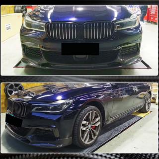 Frontläpp till främre stötfångare Lip V1 (för M-Sport 2016-2019, kolfiber) foto 4