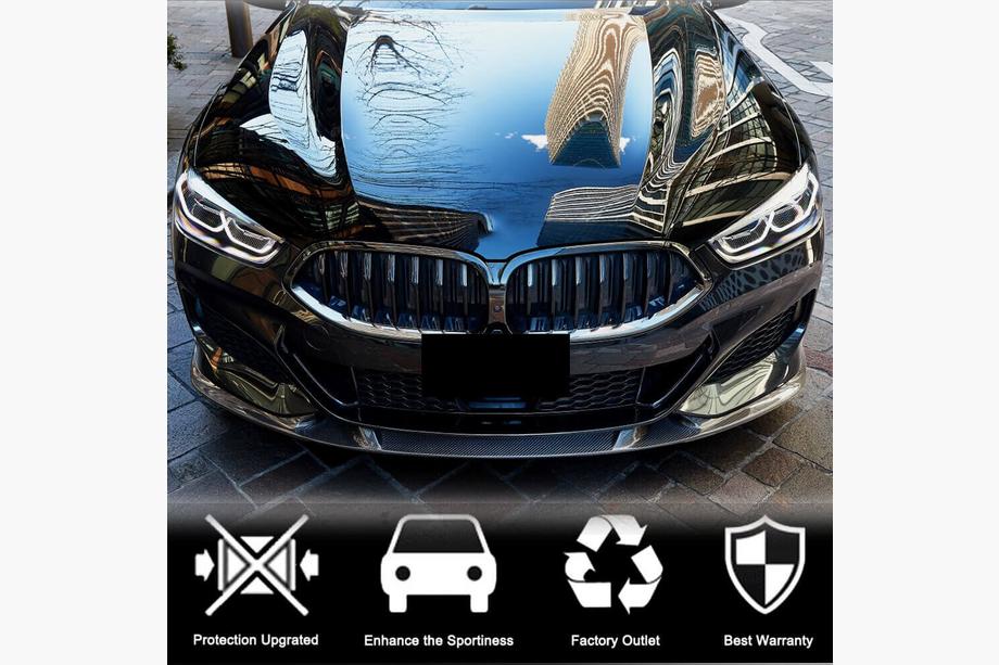 BMW 8-serie G14/G15/G16 2018– Frontläpp V3 till främre stötfångare (för M-Sport, kolfiber) Foto 3