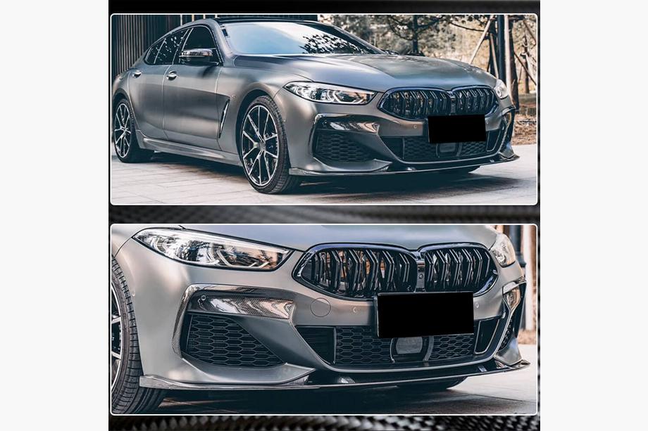 BMW 8-serie G14/G15/G16 2018– Frontläpp V3 till främre stötfångare (för M-Sport, kolfiber) Foto 5
