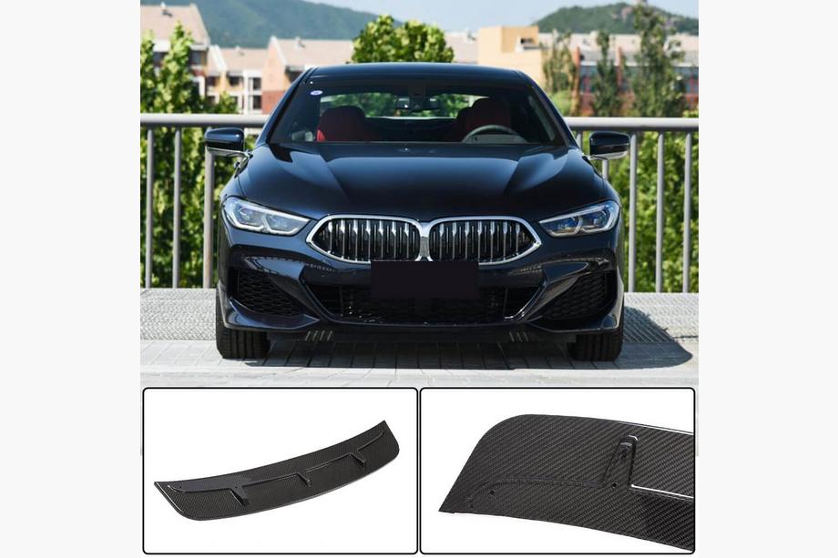 BMW 8-serie G14/G15/G16 2018– Läppspoiler för främre stötfångare Lip V4 (för M-Sport, kolfiber) Foto 1