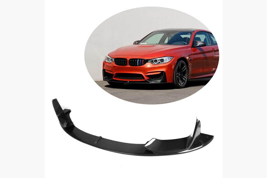 BMW 3-serien F30/F31 2012–2019 Frontläpp Lip V4 (för F80, kolfiber) Image