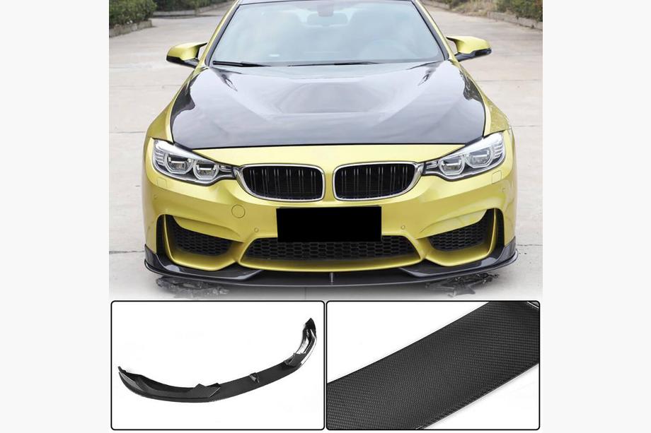 BMW 3-serien F30/F31 2012–2019 Frontläpp till främre stötfångare Lip V2 (för F80, kolfiber) Image