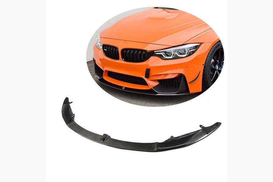 BMW 3-serien F30/F31 2012–2019 Frontläpp till stötfångare Lip V6 (för F80, kolfiber) Image