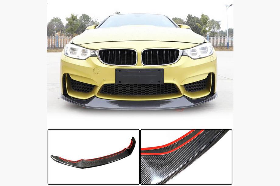 BMW 3-serien F30/F31 2012–2019 Frontläpp till främre stötfångaren Lip V7 (för F80, Carbon) Image
