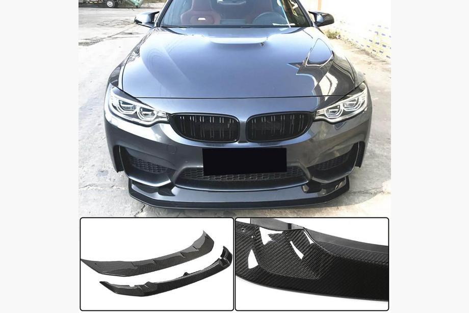 BMW 4-serie F32/F33/F36 2012–2020 Frontlip till främre stötfångare Lip V1 (för F82/F83, kolfiber) Image