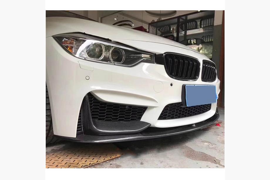 BMW 4-serie F32/F33/F36 2012–2020 Frontläpp till främre stötfångare Lip V2 (för F82/F83, kolfiber) Foto 3
