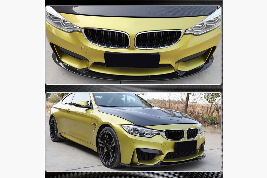 BMW 4-serie F32/F33/F36 2012–2020 Frontläpp till främre stötfångaren Lip V4 (för F82/F83, kolfiber) Foto 6