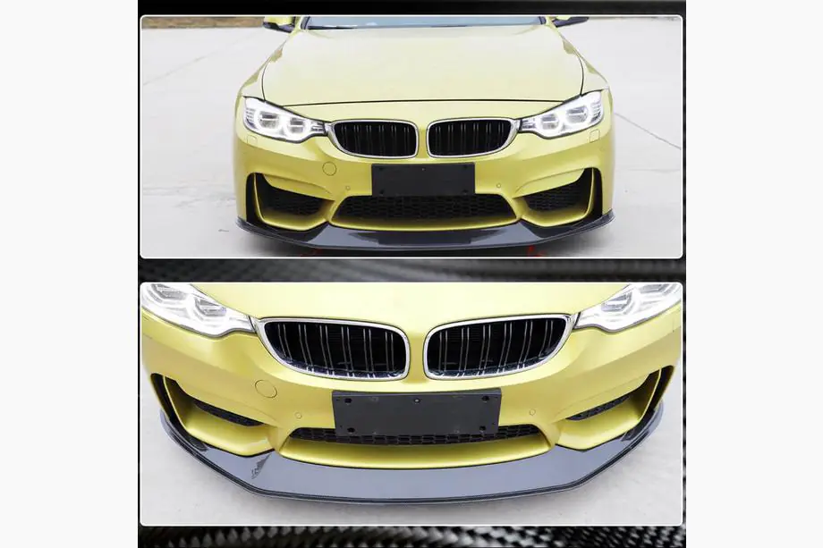 BMW 4-serie F32/F33/F36 2012–2020 Frontläpp Lip V7 (för F82/F83, kolfiber) Foto 5