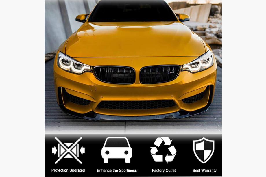 BMW 4-serie F32/F33/F36 2012–2020 Frontläpp V14 till främre stötfångare (för F82/F83, kolfiber) Foto 3