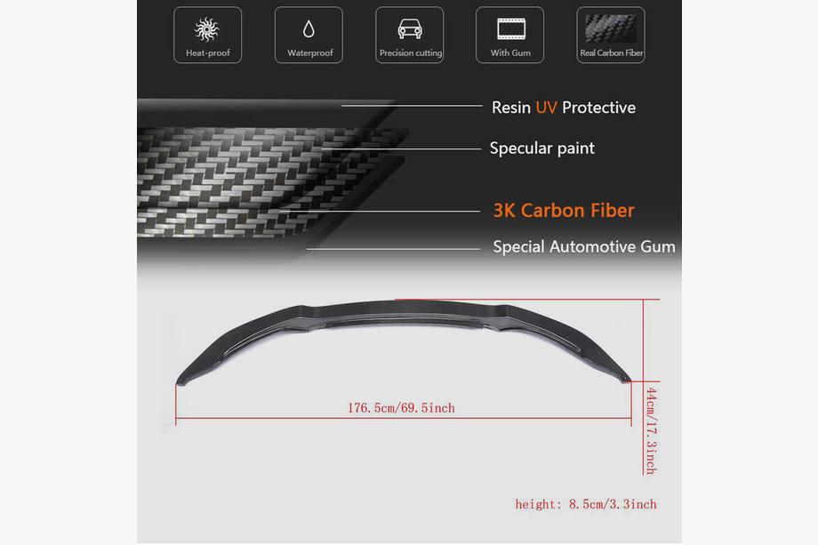 BMW 4-serie F32/F33/F36 2012–2020 Frontläpp V14 till främre stötfångare (för F82/F83, kolfiber) Foto 6