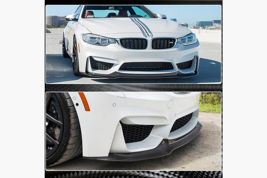 BMW 4-serie F32/F33/F36 2012–2020 Frontläpp till stötfångare FRP V17 (för F82/F83) Foto 4