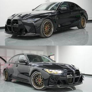 Frontläpp till främre stötfångare Lip V1 (för G80, kolfiber) BMW 3-serien G20/G21 2018– foto 2