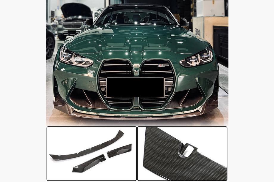 BMW 3-serien G20/G21 2018– Frontläpp Lip V9 (för G80, kolfiber) Image