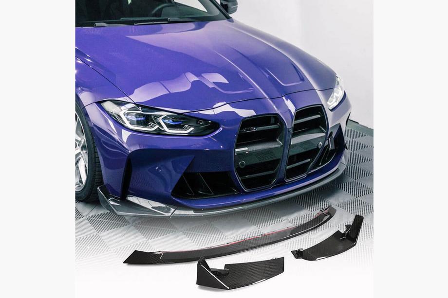 BMW 4-serien G22/23/26 2020– Frontläpp Lip V6 (för G82/G83, kolfiber) Image