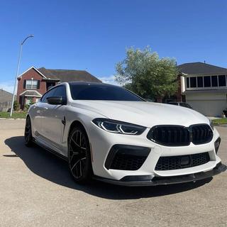 Frontläpp / lipspoiler till främre stötfångare (för F91/F92/F93 M8, kolfiber) BMW 8-serie G14/G15/G16 2018– foto 3