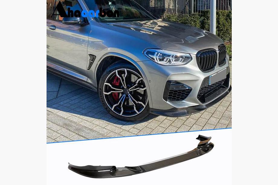 BMW X3 G01 2018– Frontstötfångarläpp Lip V2 (för F97 2018-2021, kolfiber) Foto 1
