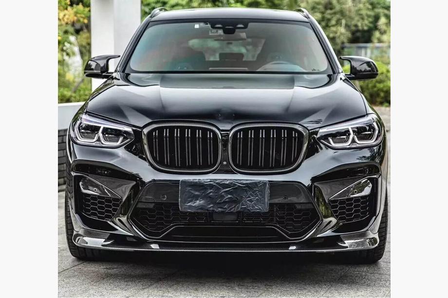 BMW X3 G01 2018– Frontstötfångarläpp Lip V2 (för F97 2018-2021, kolfiber) Foto 7