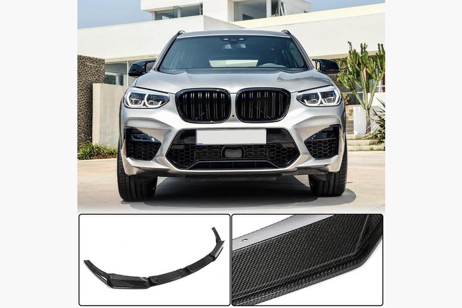BMW X3 G01 2018– Frontspoilerläpp Lip V1 (för F97 2018-2021, kolfiber) Image