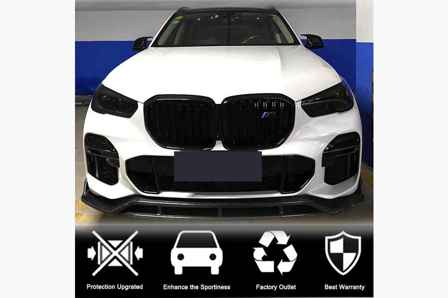 BMW X5 G05 2019–2026 Frontläpp till främre stötfångare Carbon V2 (2019-2022 M-Sport) Foto 3