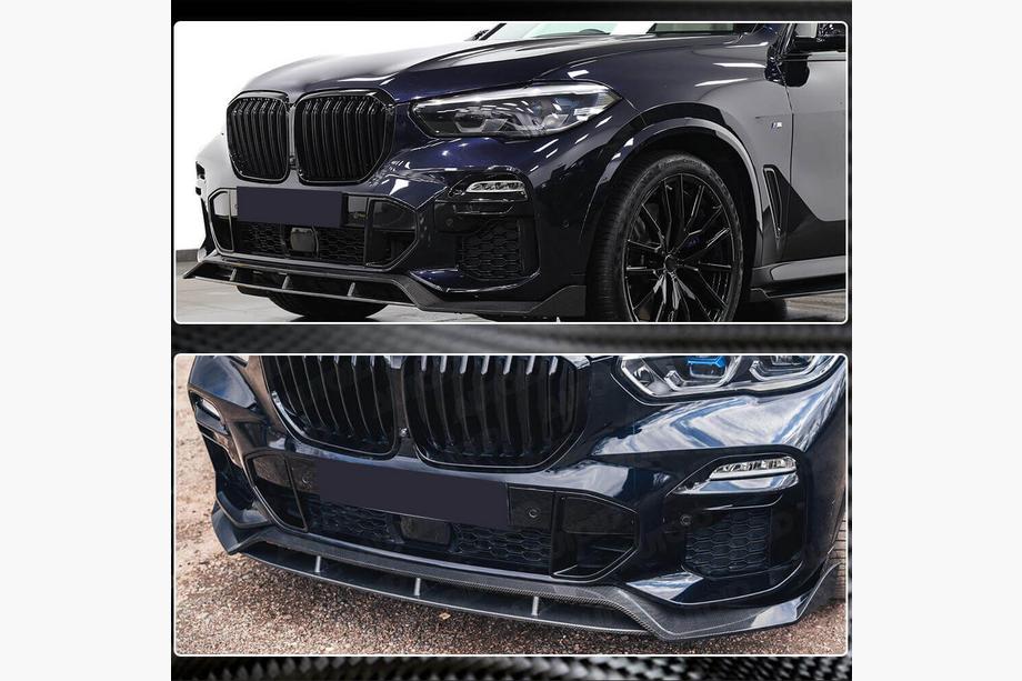 BMW X5 G05 2019–2026 Frontläpp till främre stötfångare Carbon V2 (2019-2022 M-Sport) Foto 5