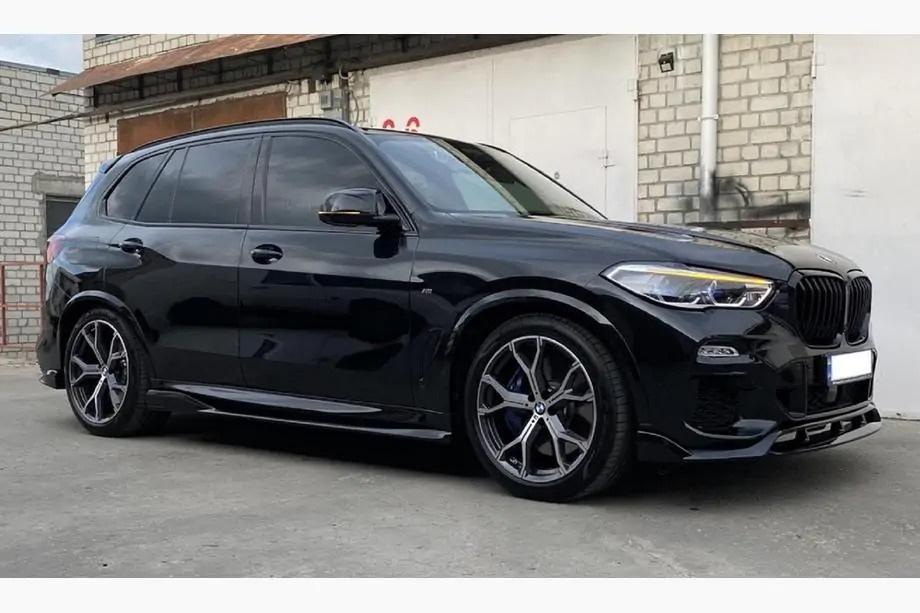 BMW X5 G05 2019–2026 Paradigm V-3 frontläpp (2018-2022, högblank svart) Foto 2