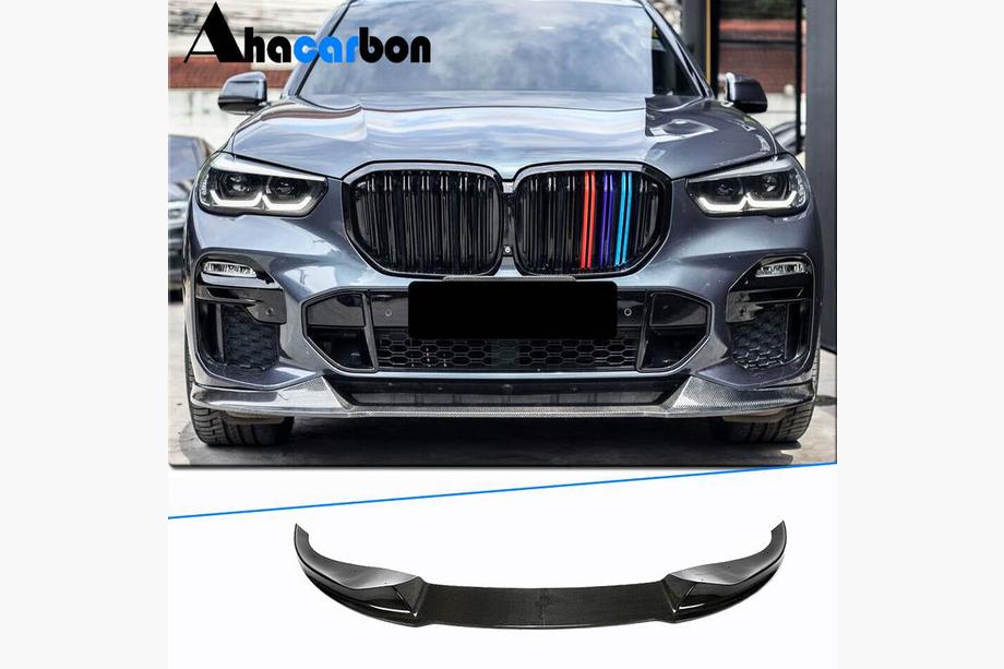 BMW X5 G05 2019–2026 Frontläppspoiler Paradigm V-4 (2018-2022, äkta kolfiber) Image