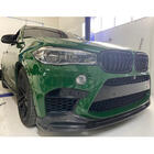 BMW X6 F16 2014–2019 Frontläpp till främre stötfångare Lip V2 (för F86, kolfiber) foto 5