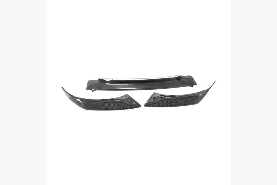 BMW X6 F16 2014–2019 Främre stötfångarläpp Lip V2 (för Base, kolfiber) Image