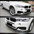 BMW X6 F16 2014–2019 Frontläpp Lip till främre stötfångare (för M-Sport, kolfiber) foto 6