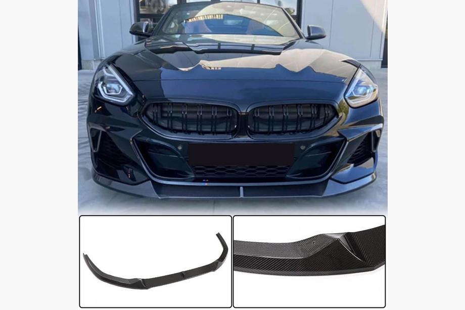 BMW Z4 (G29) 2018– Frontläpp till främre stötfångare Lip V1 (för M-Sport, kolfiber) Foto 1