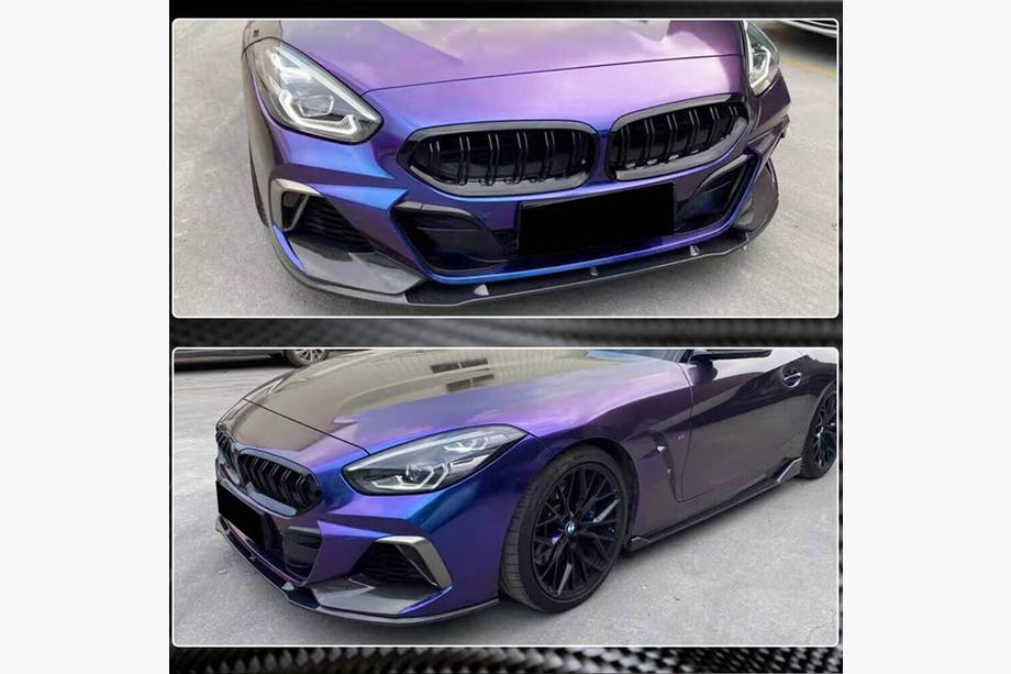 BMW Z4 (G29) 2018– Frontläpp Lip V5 (för M-Sport, kolfiber) Foto 4