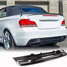 BMW 1-serie E81/E82/E87/E88 2004–2011 Bakre stötfångardiffusor V1 (för E82/E88 M-Sport, kolfiber) foto 1