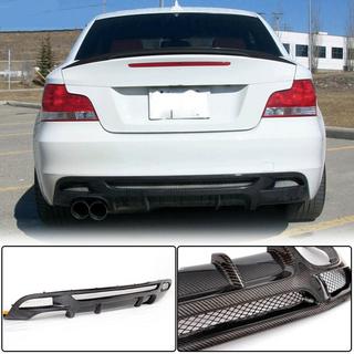 Bakre stötfångardiffusor V1 (för E82/E88 M-Sport, kolfiber) BMW 1-serie E81/E82/E87/E88 2004–2011 foto 2
