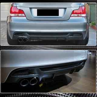 Bakre stötfångardiffusor V1 (för E82/E88 M-Sport, kolfiber) BMW 1-serie E81/E82/E87/E88 2004–2011 foto 4