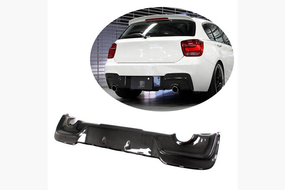 BMW 1-serien F20/F21 2011–2019 Bakre stötfångardiffusor (för M135i 2011-2015, kolfiber) Image
