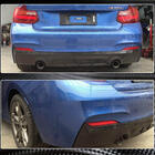 BMW 2-serien F22/F23 2014–2021 Bakre stötfångardiffusor V1 (för F22/F23 M-Sport, kolfiber) foto 3
