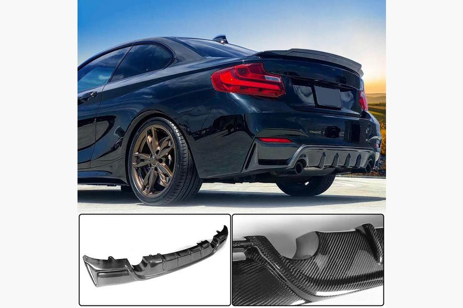 BMW 2-serien F22/F23 2014–2021 Bakre stötfångardiffusor FRP V5 (för F22/F23 M Sport) Foto 2