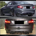 BMW 2-serien F22/F23 2014–2021 Bakre stötfångardiffusor V1 (för F87 M2/M2C, kolfiber) foto 8