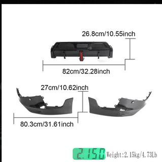Bakre diffuser V1 (för M-Sport, kolfiber) BMW 2-serie G42 2021– foto 4