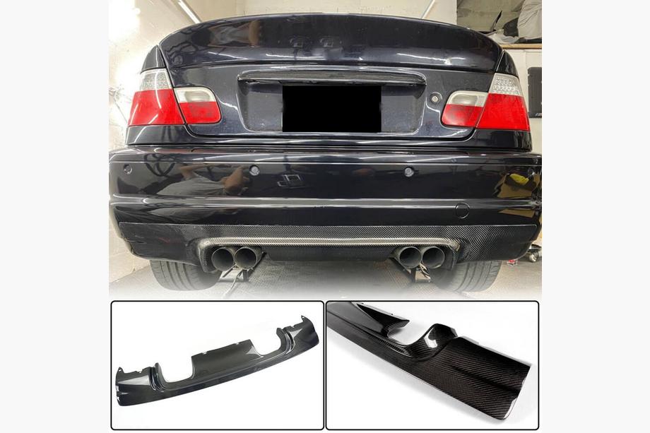 BMW 3-serie E46 1998–2006 Bakre diffuser V1 (för M3, kolfiber) Image