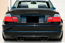 BMW 3-serie E46 1998–2006 Bakre stötfångardiffusor V2 (för M3, kolfiber) foto 1