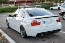 BMW 3-serie E90/E91 2005–2011 Bakre stötfångardiffusor V3 (för E90 M-Sport, kolfiber) foto 3