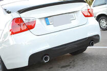 BMW 3-serie E90/E91 2005–2011 Bakre stötfångardiffusor V3 (för E90 M-Sport, kolfiber) foto 4