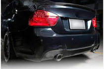 BMW 3-serie E90/E91 2005–2011 Bakre stötfångardiffusor V3 (för E90 M-Sport, kolfiber) foto 5