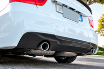 BMW 3-serie E90/E91 2005–2011 Bakre stötfångardiffusor V3 (för E90 M-Sport, kolfiber) foto 1