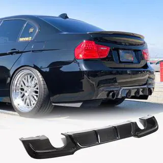 Bakre stötfångardiffusor V1 (för E90 M-Sport, kolfiber) foto 1