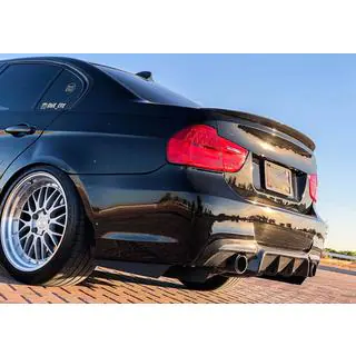 Bakre stötfångardiffusor V1 (för E90 M-Sport, kolfiber) foto 3