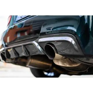 Bakre stötfångardiffusor V1 (för E90 M-Sport, kolfiber) foto 4