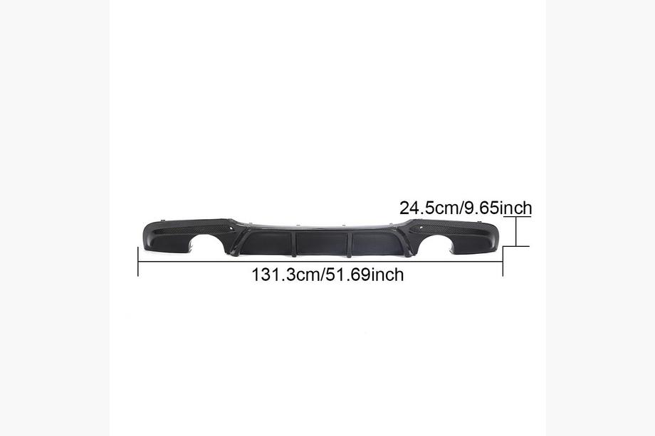 BMW 3-serie E90/E91 2005–2011 Bakre stötfångardiffusor (för E90 M-Sport, kolfiber) Foto 8
